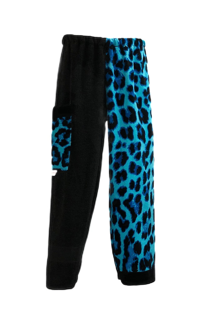 Electric Cheetah Patchwork | Black Pants