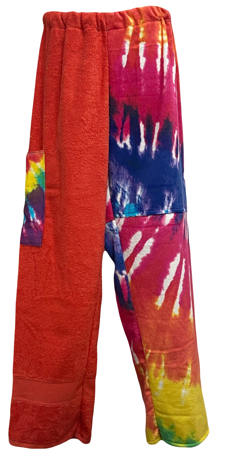 Pink Tie Dye Patchwork | Orange Pants