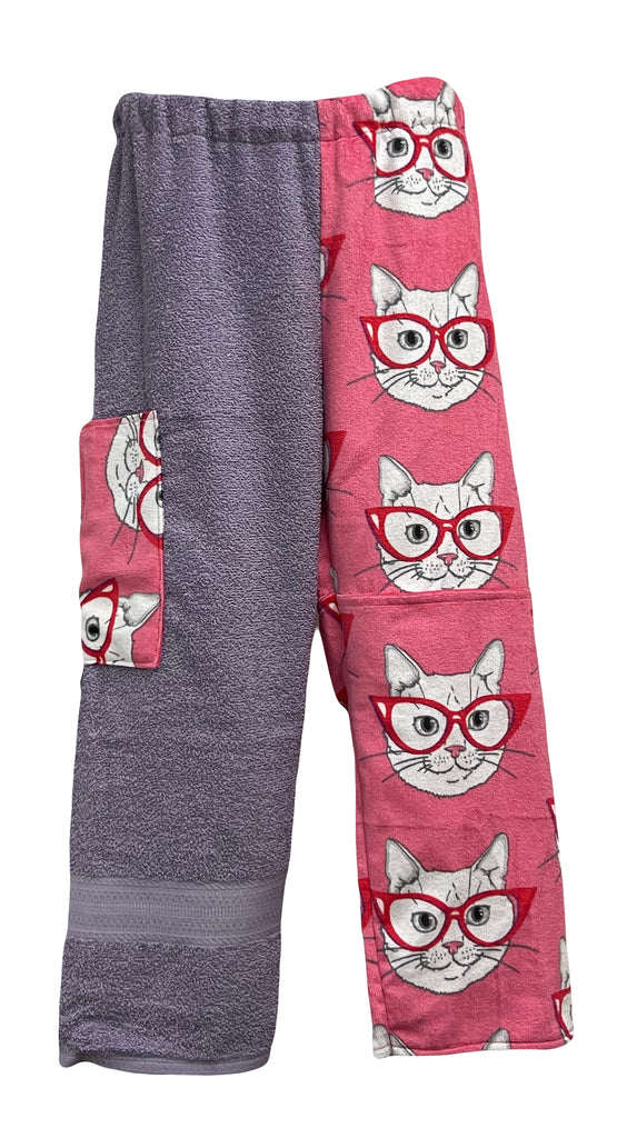 Hipster Kittens Patchwork | Purple Pants