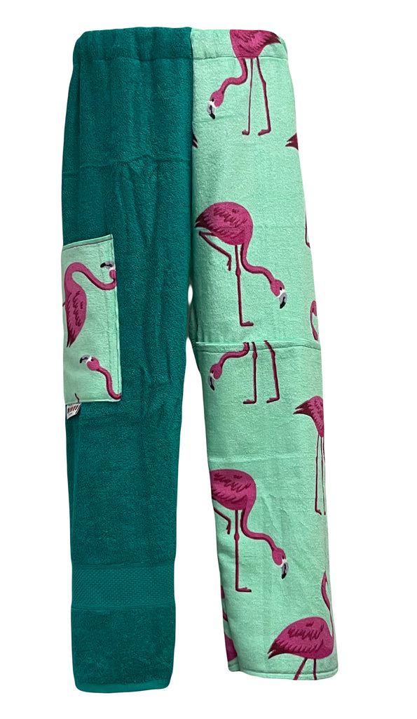 Flamingo Patchwork | Green Pants