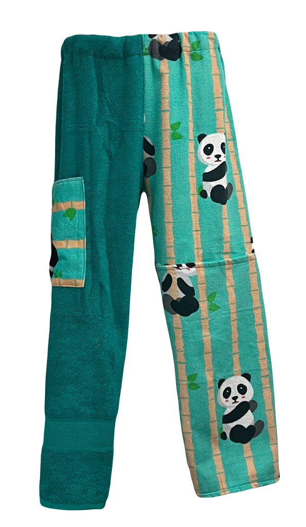 Panda Patchwork | Green Pants