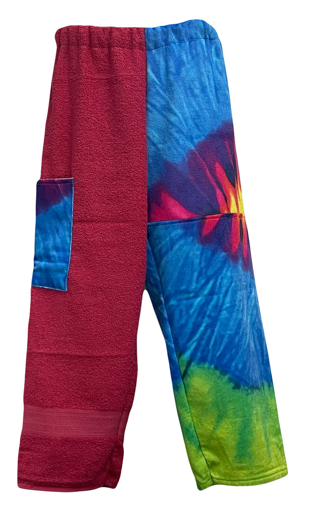 Neon Tie Dye Patchwork | Raspberry Pants