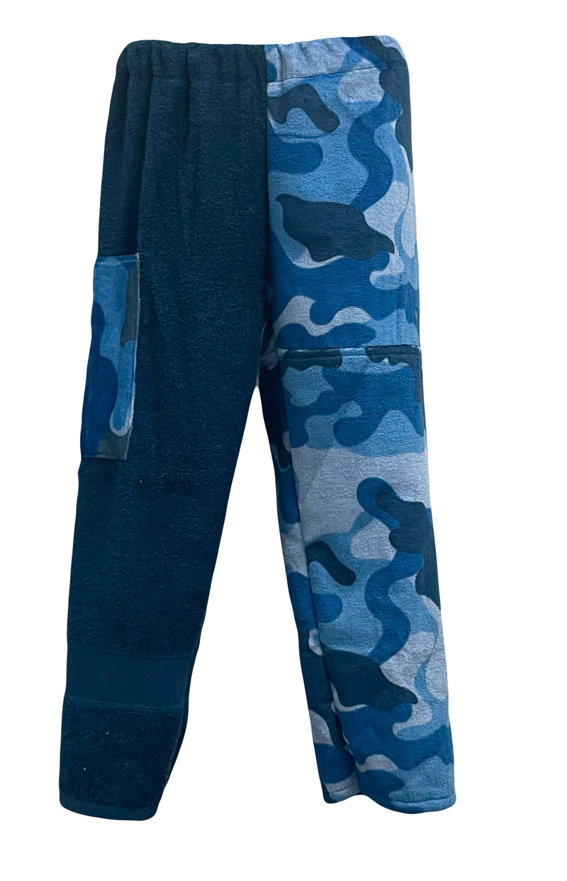 Blue Camo Patchwork| Navy Pants