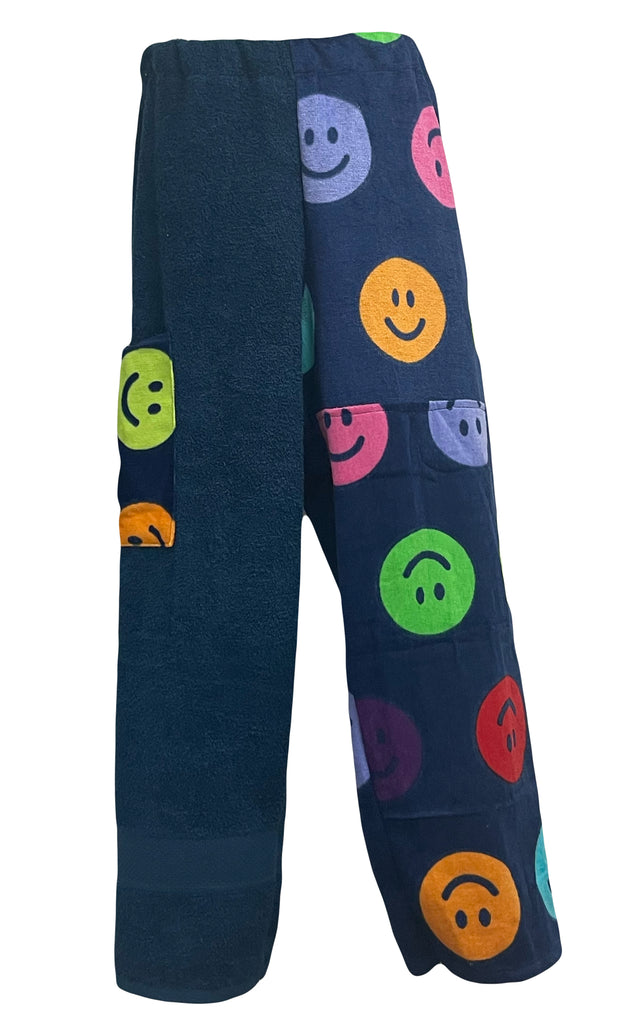 Smiley Patchwork | Navy Pants