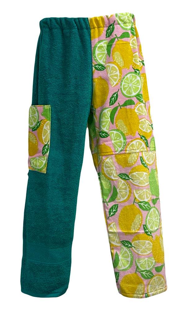 Lemon Paradise Patchwork | Green Pants