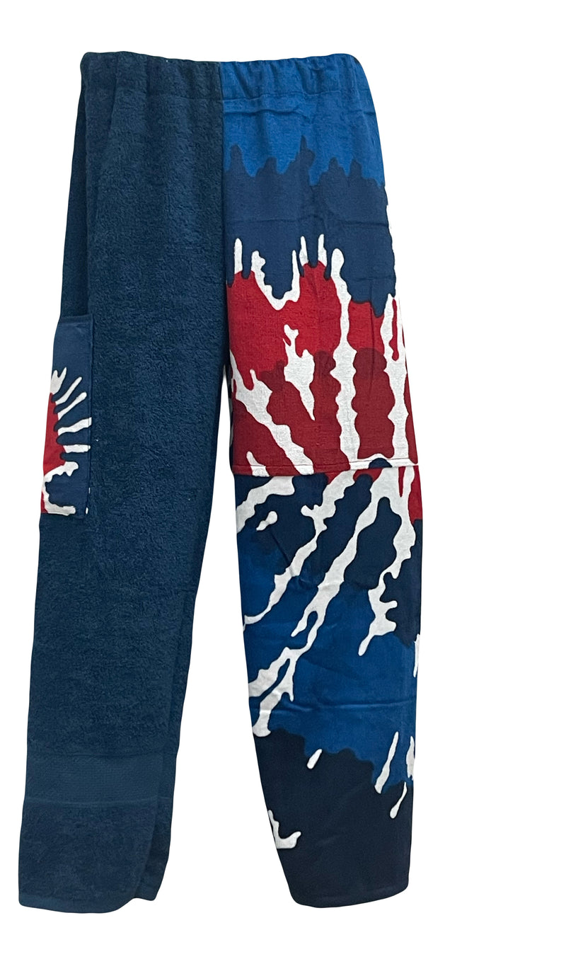 RWB Tie Dye Patchwork | Navy Pants