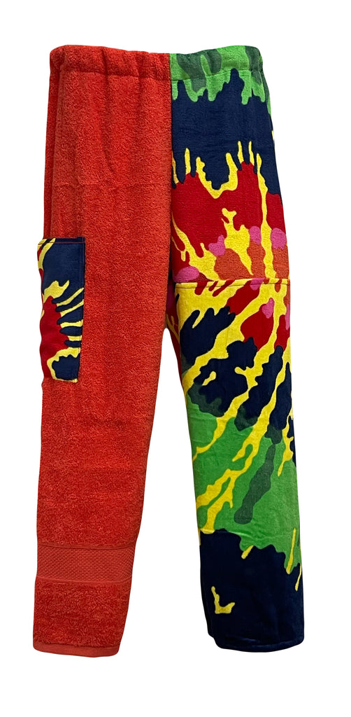 Classic Tie Dye Patchwork| Orange Pants