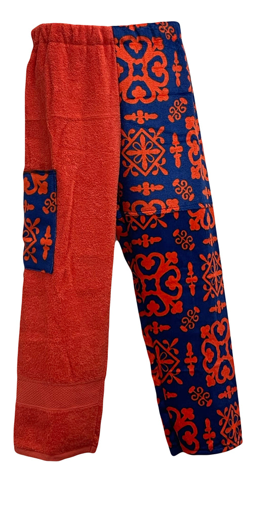 Orange Batik Patchwork| Orange Pants