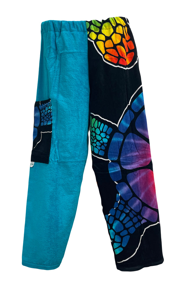 Turtle | Turquoise Velour Pants