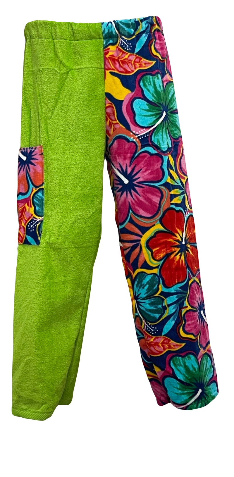 Hibiscus | Green Velour Pants