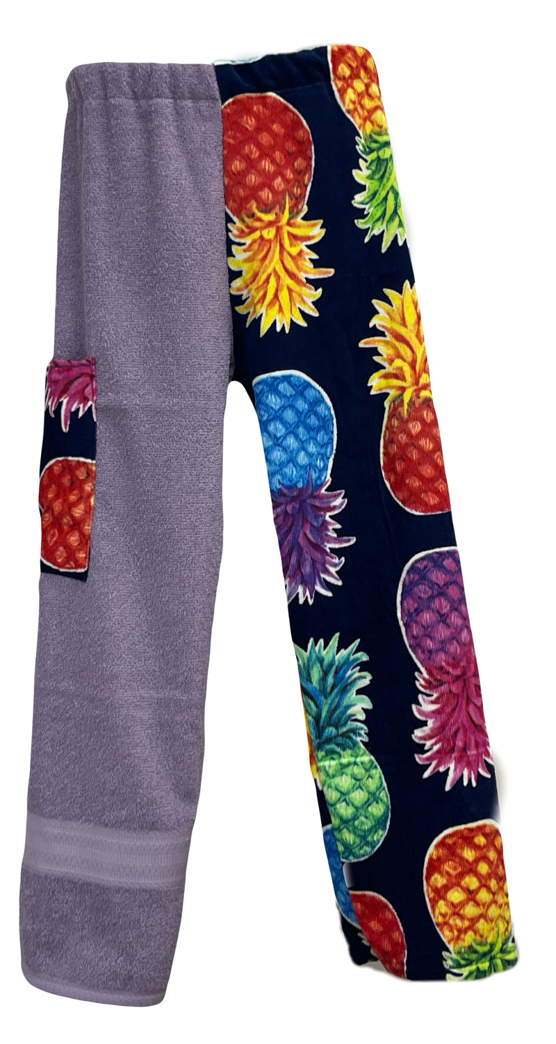 Navy Pineapple | Purple Pants