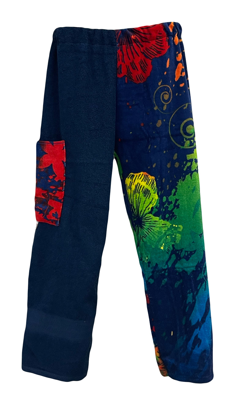 Flower Splatter | Navy Pants