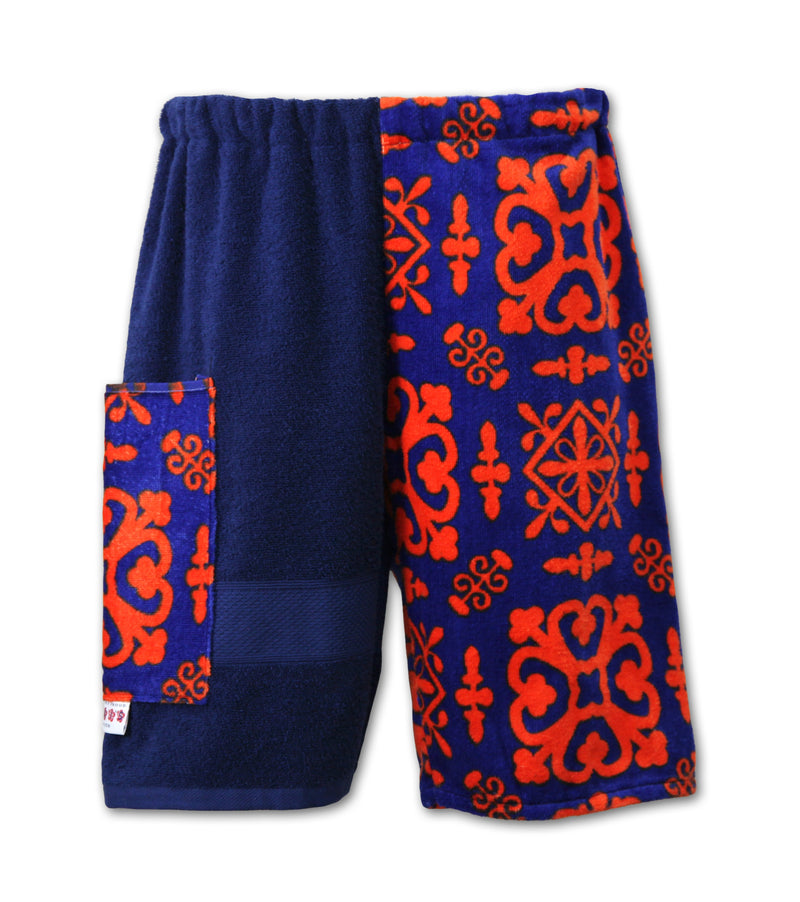 Orange Batik | Navy Jammers