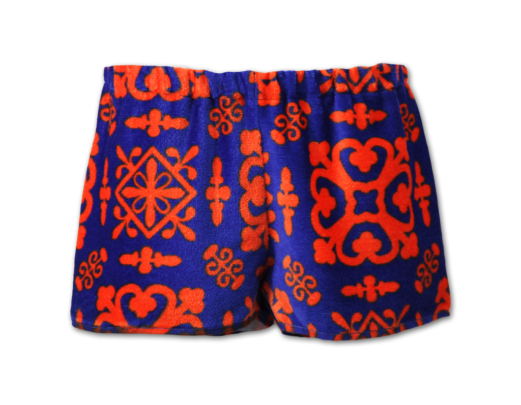 Orange Batik Shorts